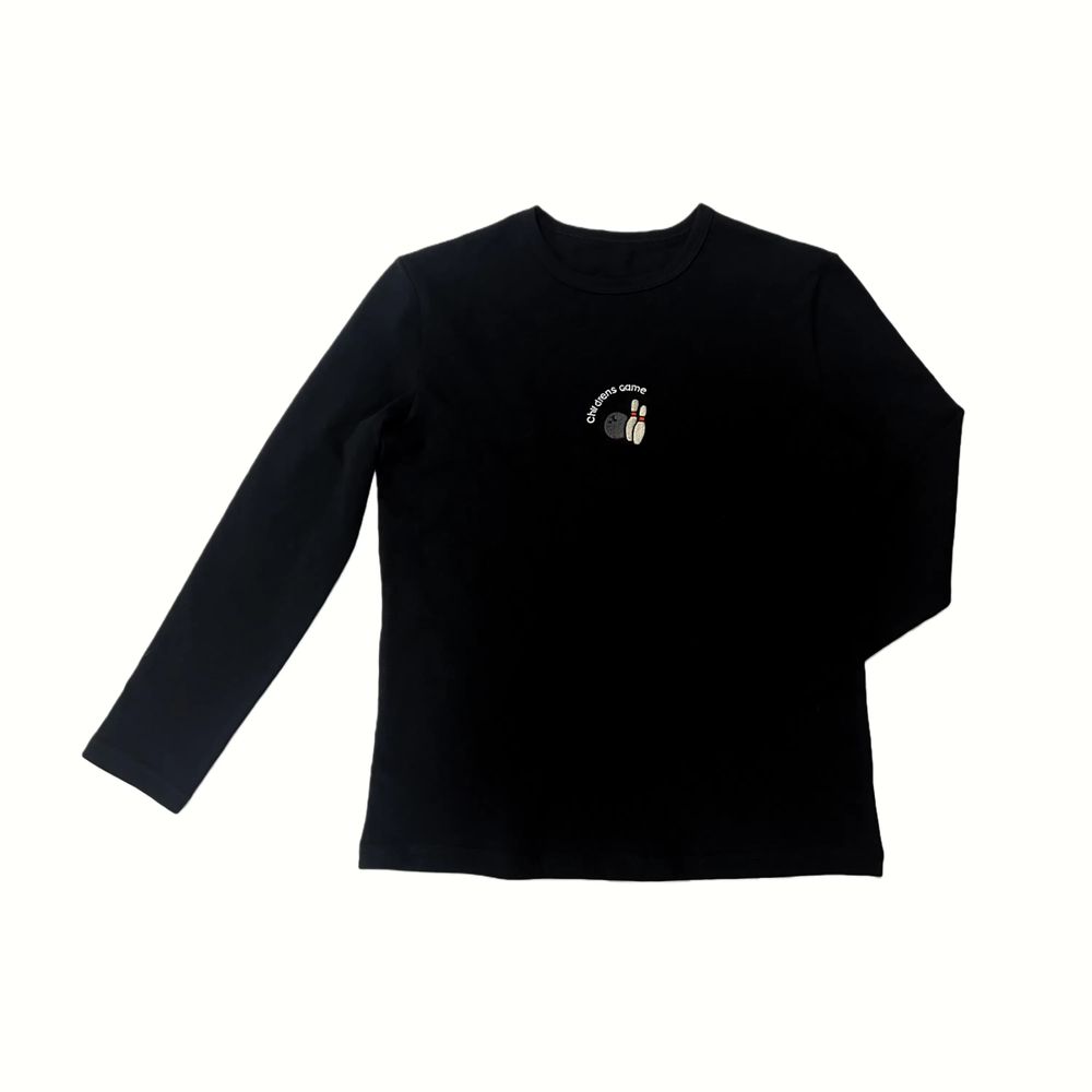 Mali's Ss Grey Denim Collection – Long Sleeve T Shirt