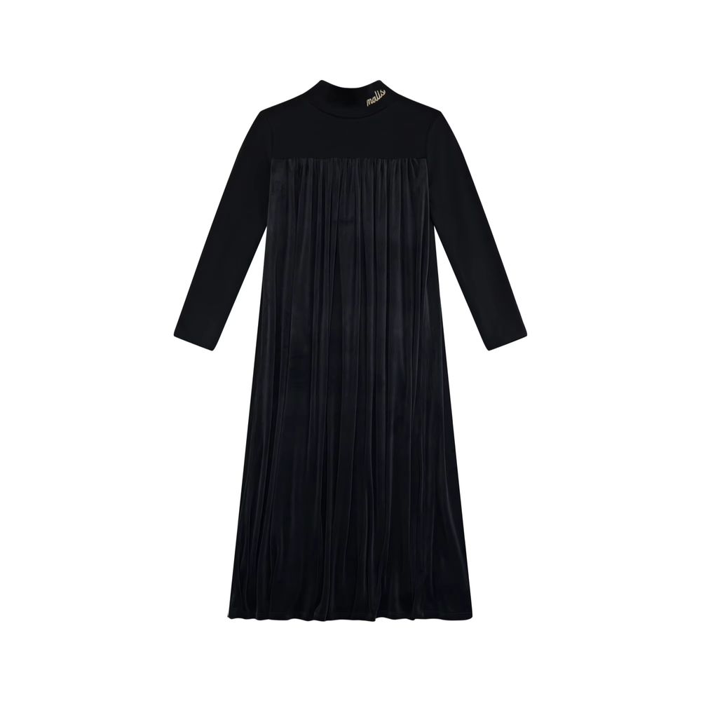 Black Velvet Pajama Collection – Girls Velvet Dress – Ali Mali AW26