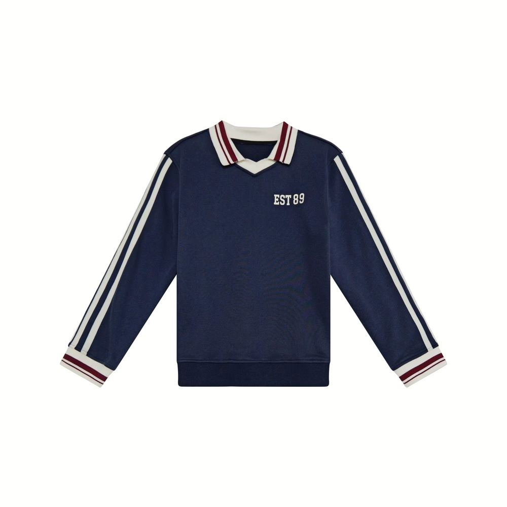Navy Printed Collection – Boys Navy Sweatshirt – Ali Mali AW26