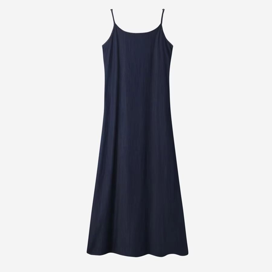 Denim Set & Loose Shirt – Navy Dress