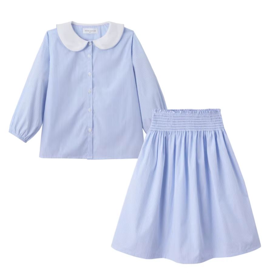 Blue & Pink Smocking Collection – Teen Set