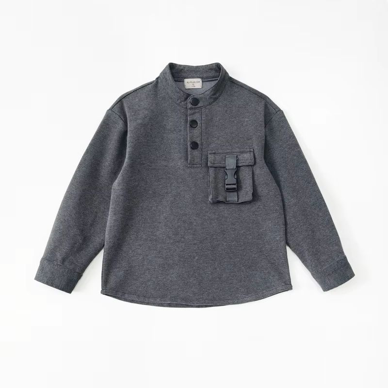 Charcoal Mist Collection little boy shirt – Ali Plus AW26