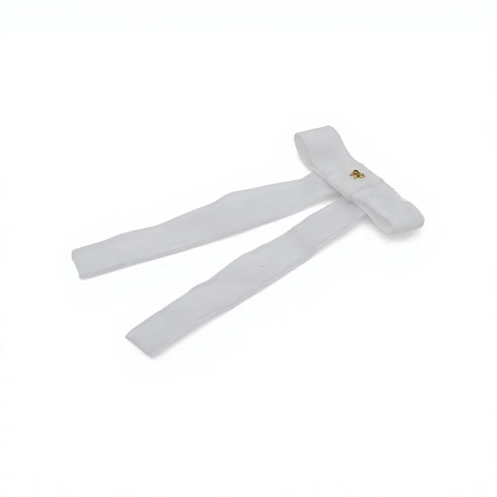 White Large Velvet Bow Clip – Ali Picks AW26