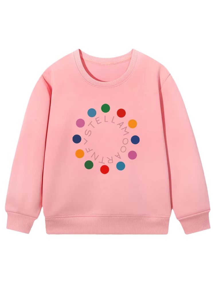 Girls' Colourful Circle Graphic Sweatshirt