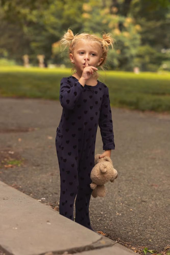Moonlight Loungewear – Heart Girl Footie