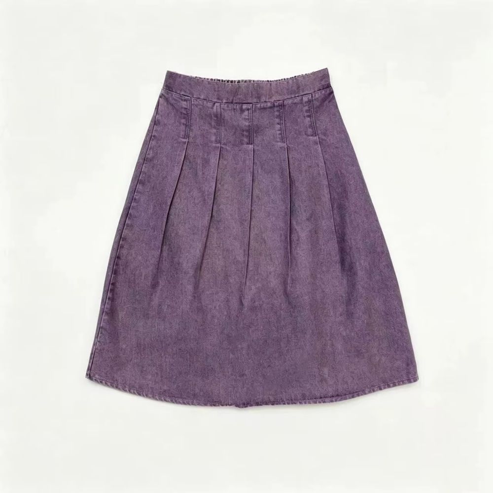 Denim Dash Plum Denim Skirt – Ali & Co Denim Dash AW26