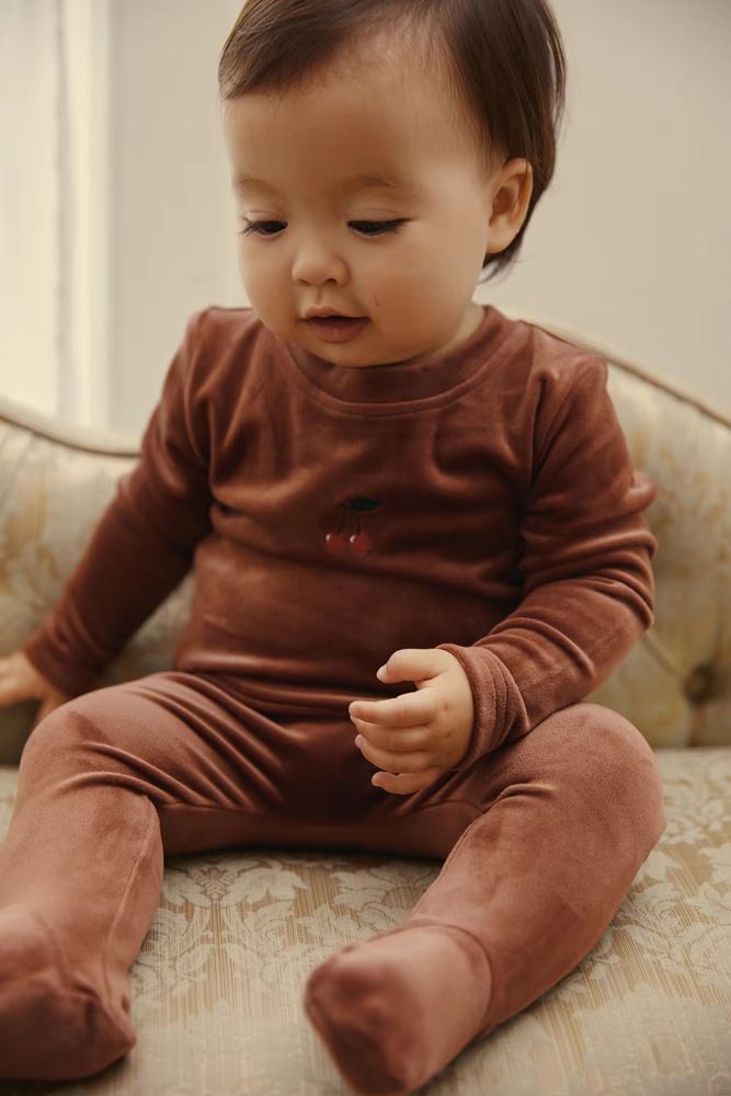 Rosewood & Black Velvet Collection – Rose Wood Romper – Ali Specials AW26