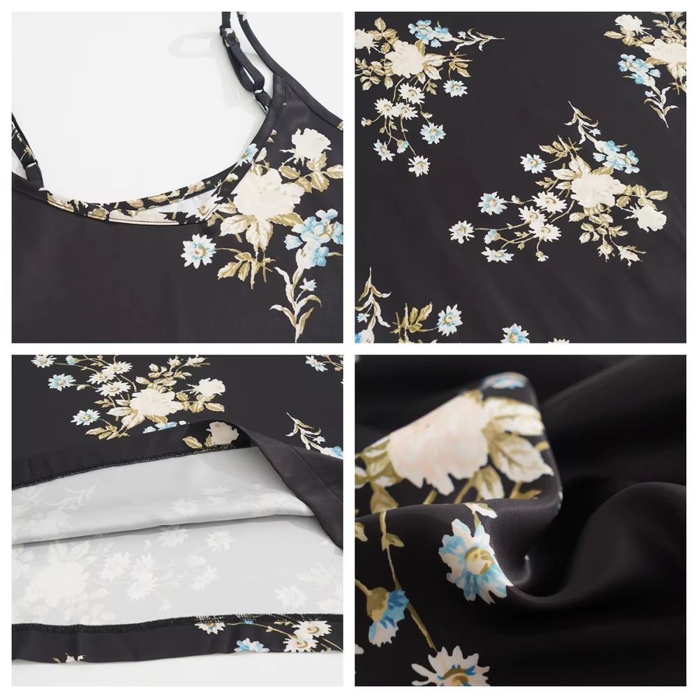 Brown Print Dress