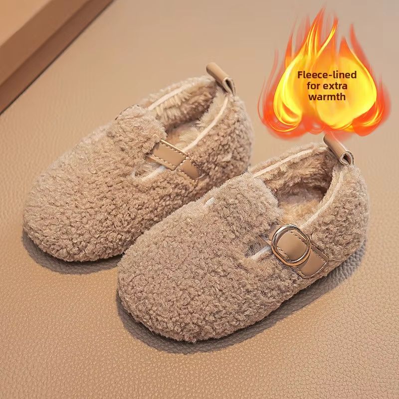 Girls' Fluffy Winter Shoes