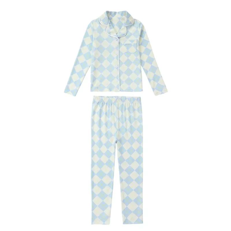 Argyle Pyjamas – Blue Set