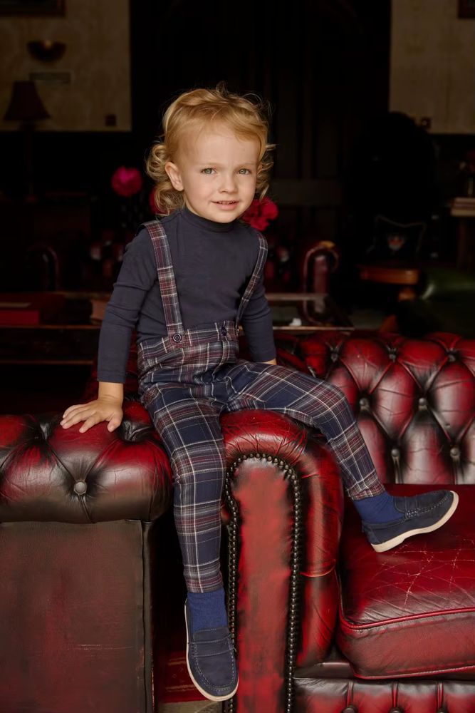 Windsor Collection – Navy Romper