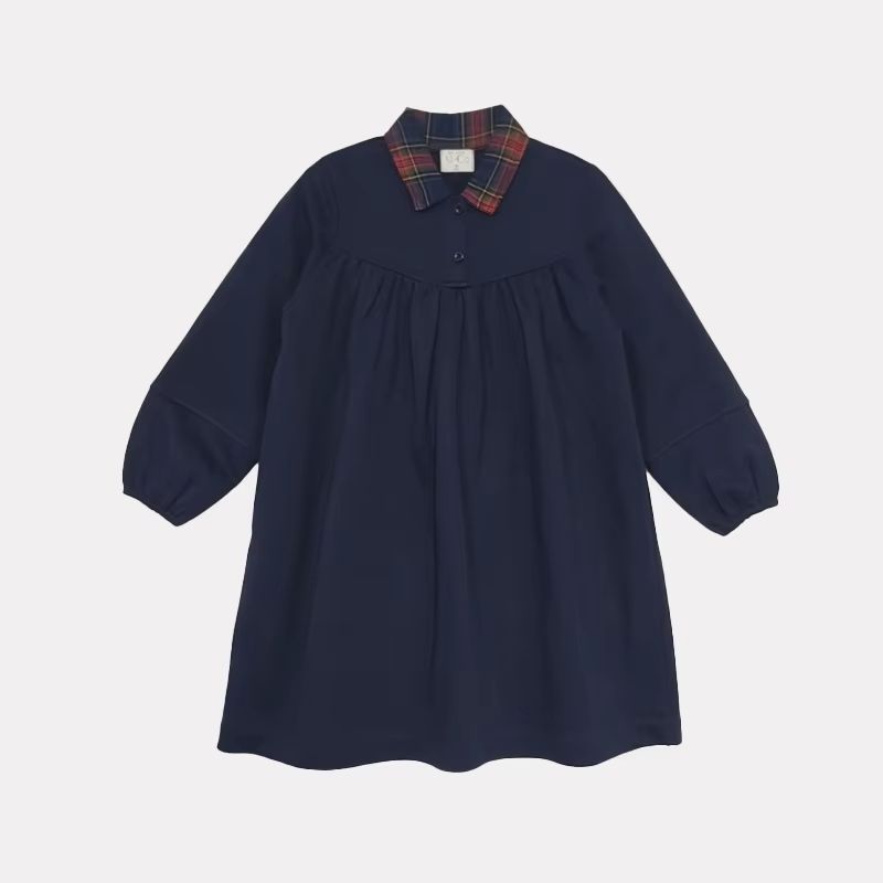 Prep Plaid Girls Plaid-Collar Dress – Ali & Co Prep Plaid AW26