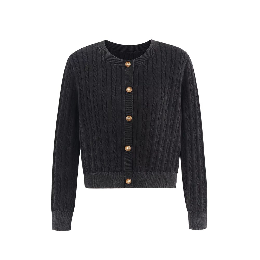 Black Cable Cardigan – Ali Picks AW26