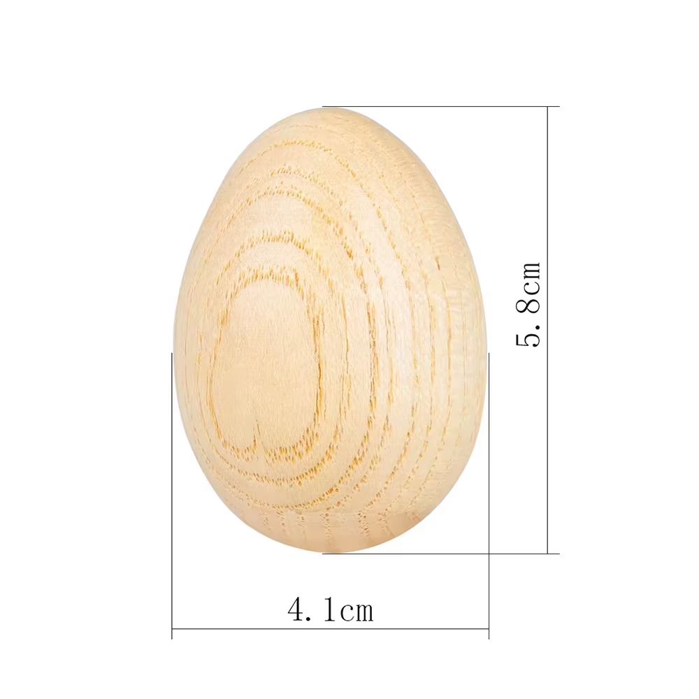 Wooden Egg Maracas (Pair)