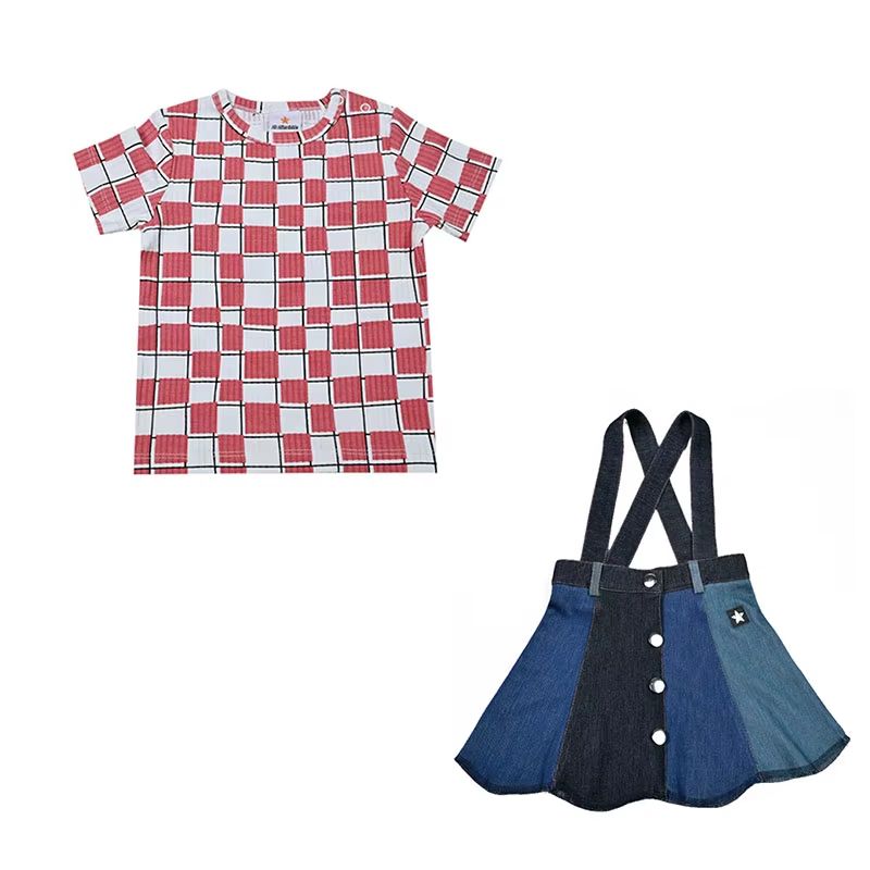 Canvas Grid Collection – Girl Dress Set