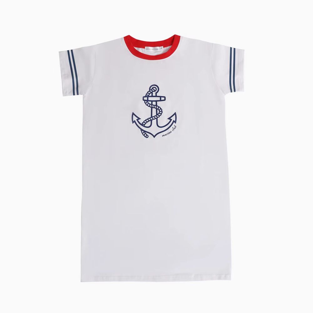The Harbor Collection – WhiteTshirtDress-SS