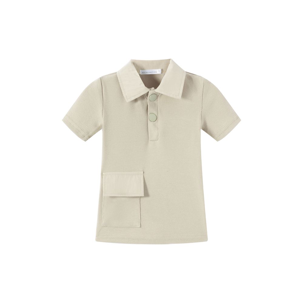 The Garden Collection – Taupe-Ribbed Polo