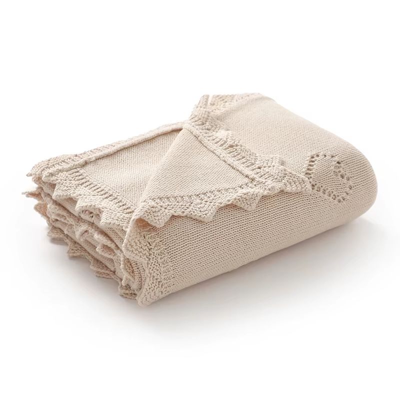 Knitted Cotton Baby Blanket