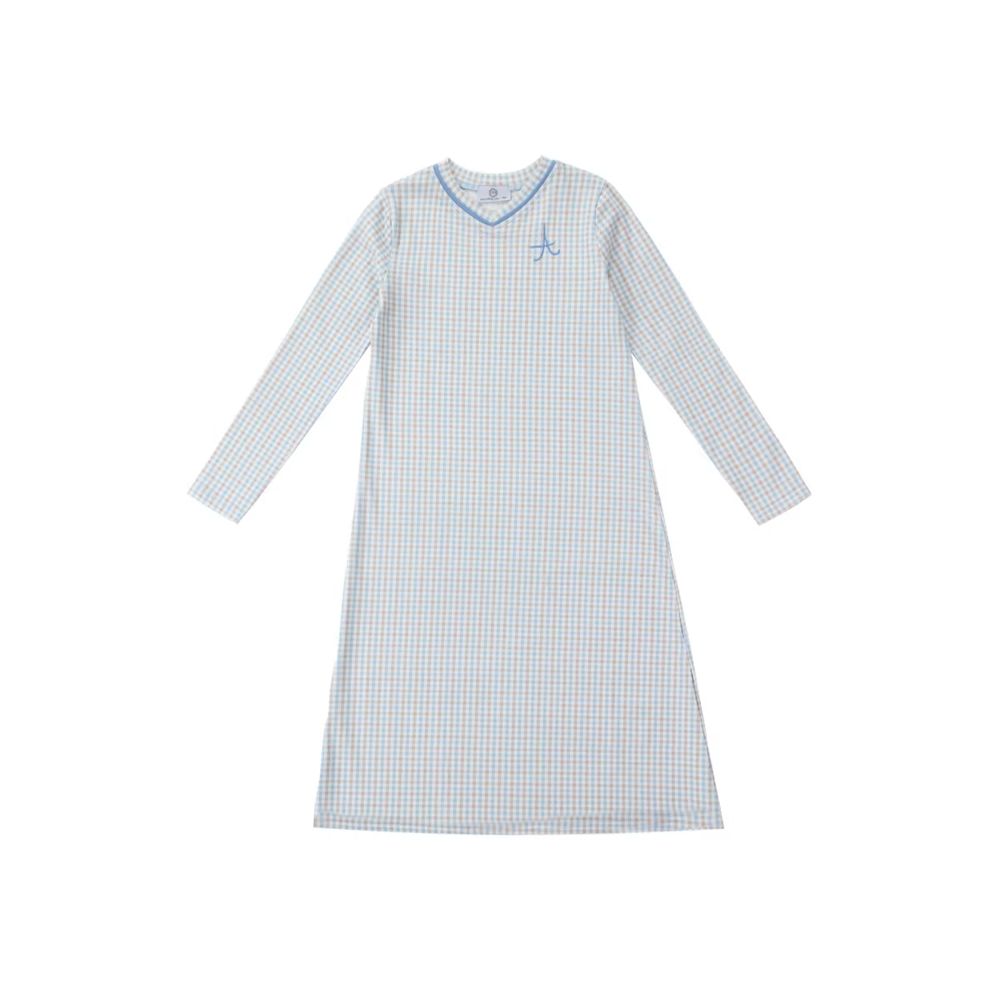 AP gingham plaid pj's – Blue Dress