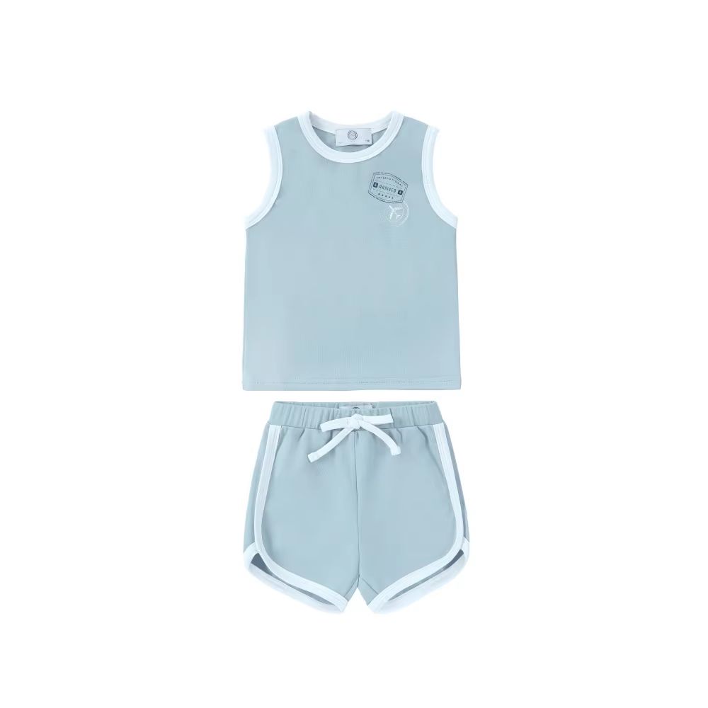 Ringer Stamp Jersey Cotton Collection – Baby Vest Set