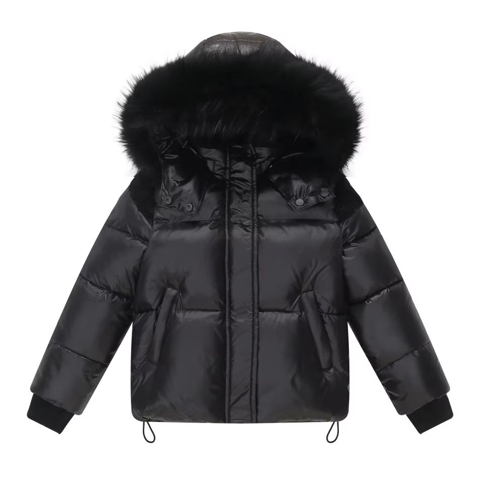 Black Sherpa Teddy Down Coat – With Hood – Ali Picks AW26