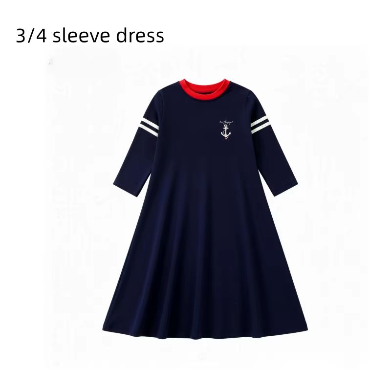 Nautical Jersey Cotton Collection – 3qtr Sleeve Dress