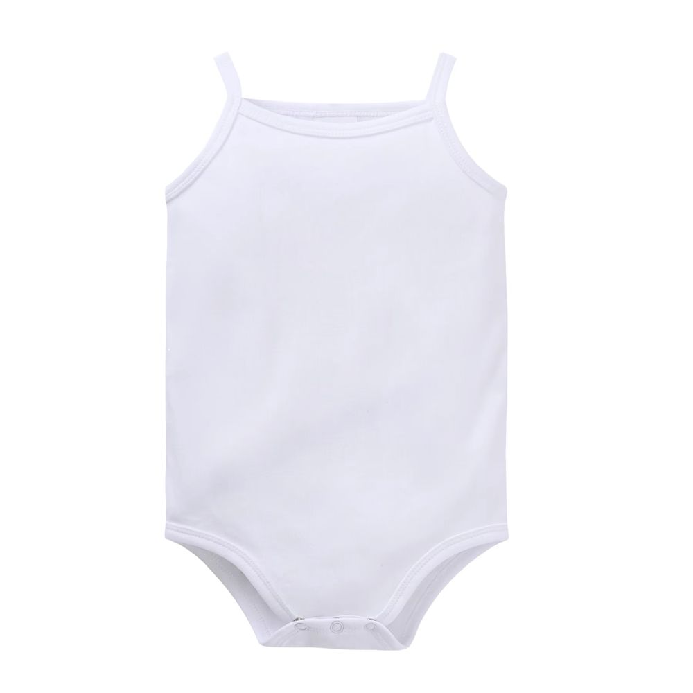 Kavkas White Spaghetti-Strap Baby Vest – Single – AW26