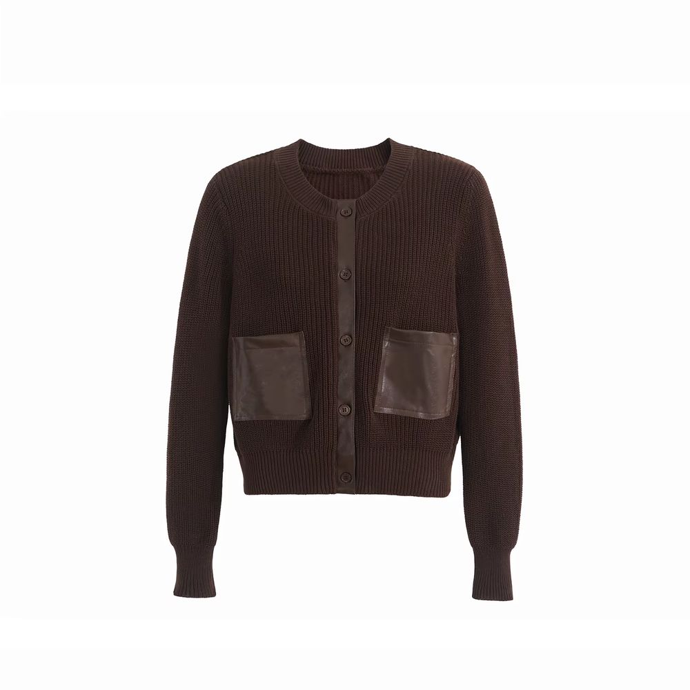 Brown Pocket Cardigan – Ali Picks AW26