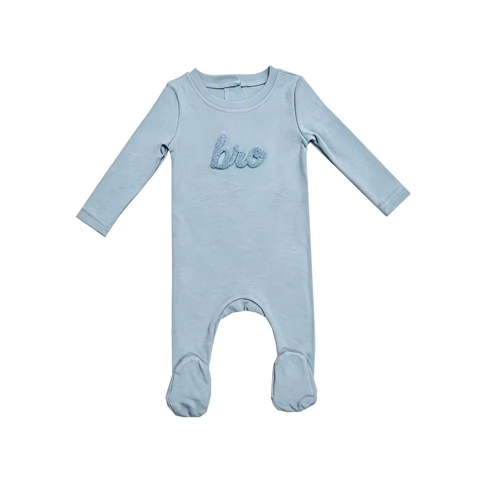 Sibling Loungewear Collection boy blue romper – Ali Plus AW26