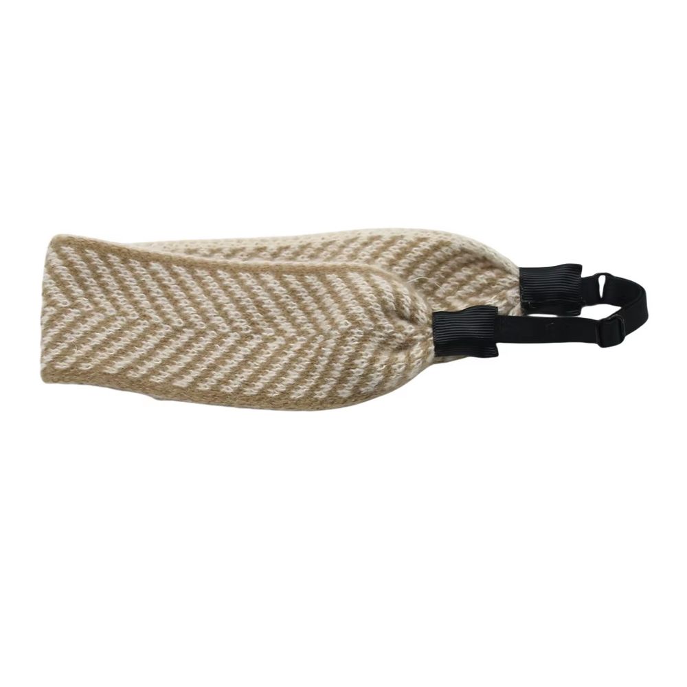 Checkered Knit Headband Soft Headband