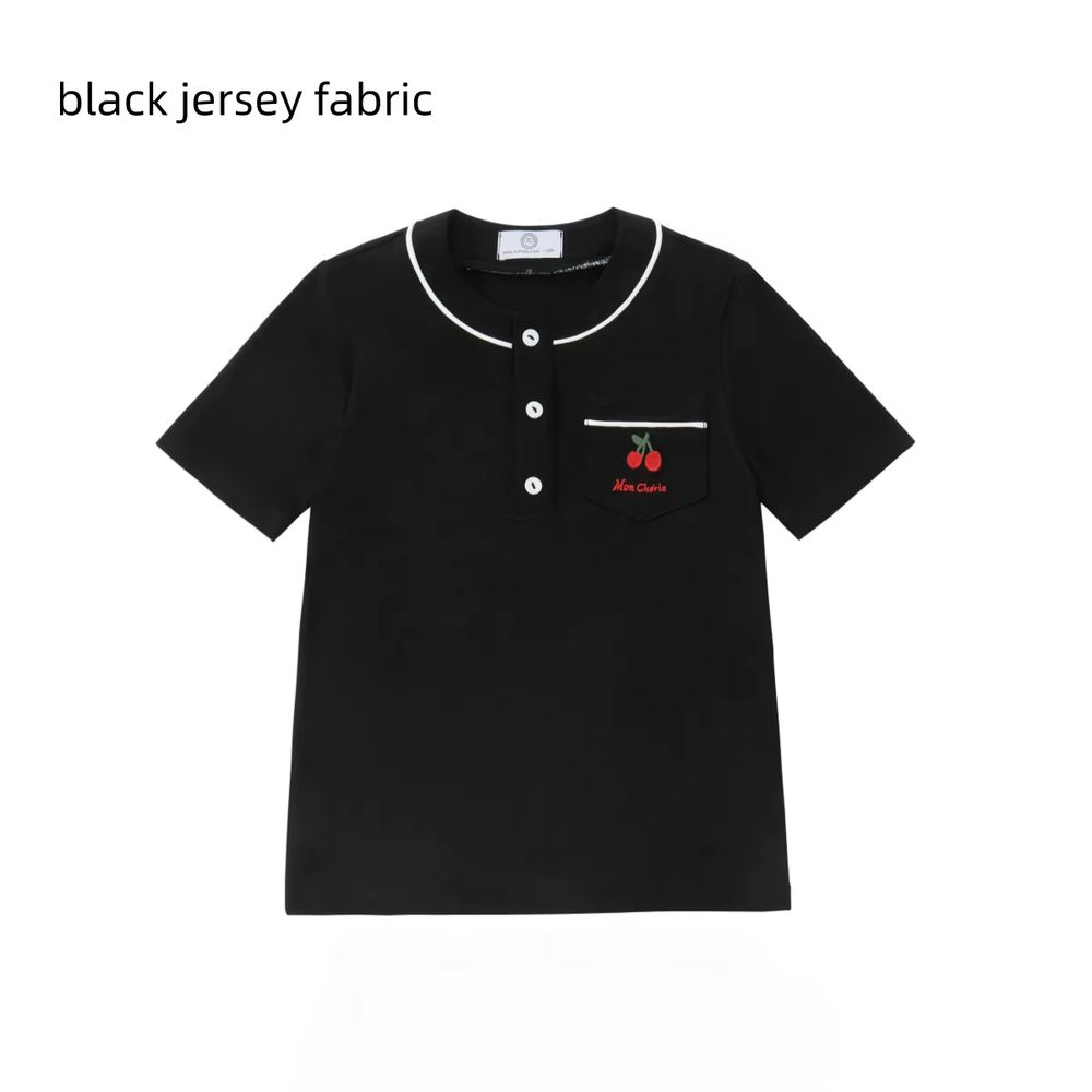 Friday Night Pinstripe Collection – Black Jersey Shirt