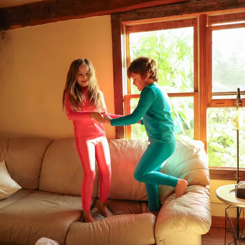 Dusk Dye Girls Pink Long Top & Pants Set