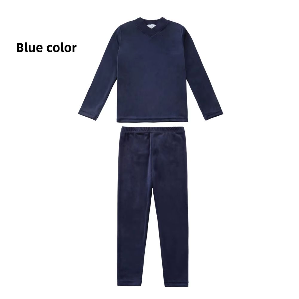 Velour Loungewear – Navy Blue Set