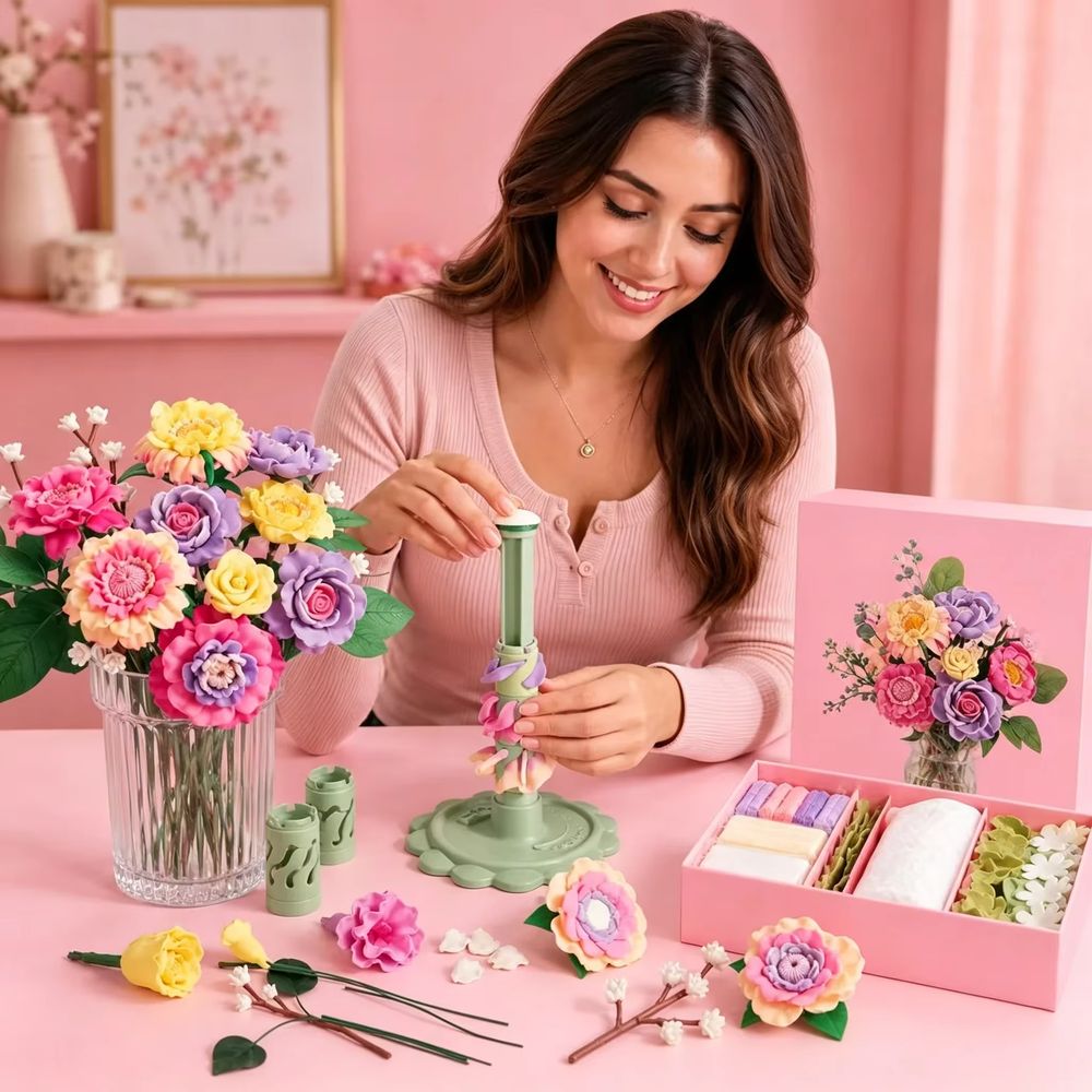 Flower Bouquet Clay Craft Kit