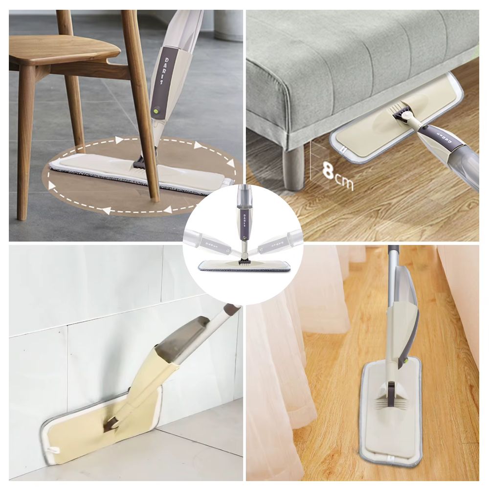Spray Floor Mop with Reusable Pads