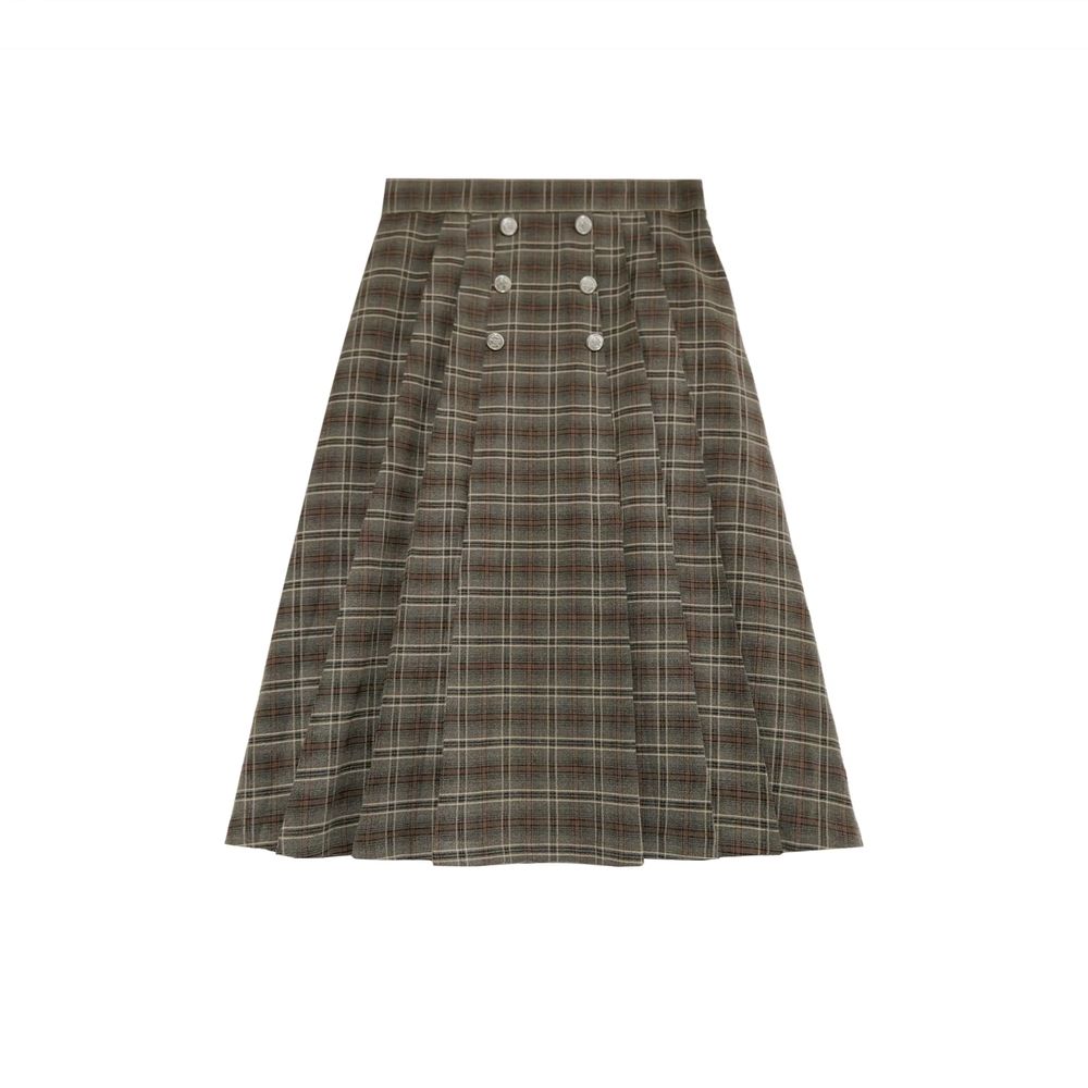 Chestnut Plaid – Girls Plaid Skirt – Ali Plus AW26