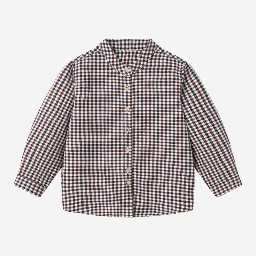 Burgundy Collection – Boys Check Shirt