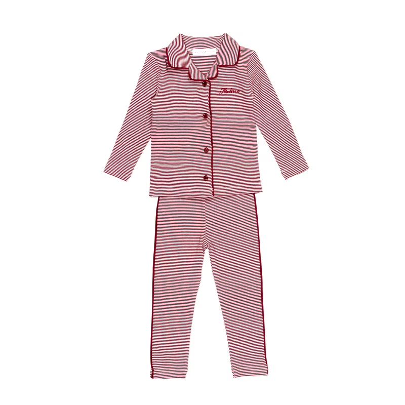 Cotton Striped Family Matching Collection – Red Striped Pjs