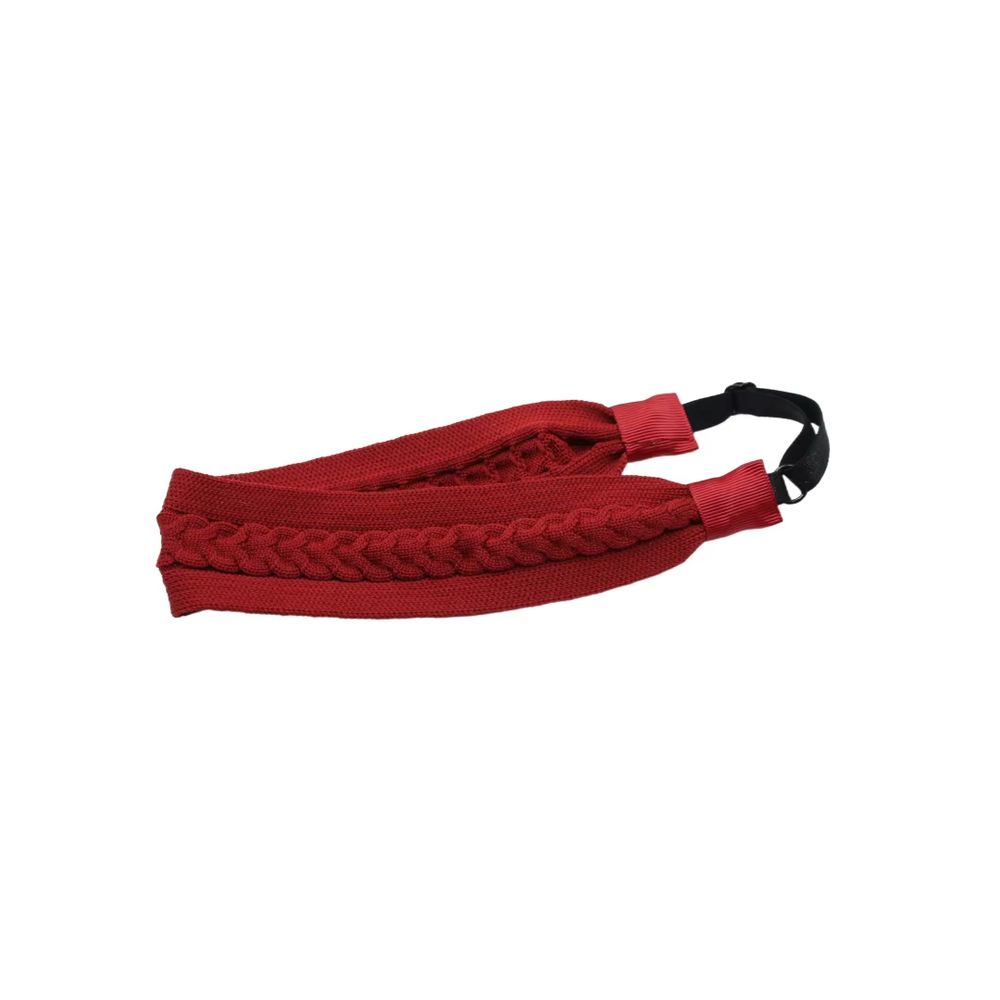 Braided Knit Bow Headband Elastic Headband
