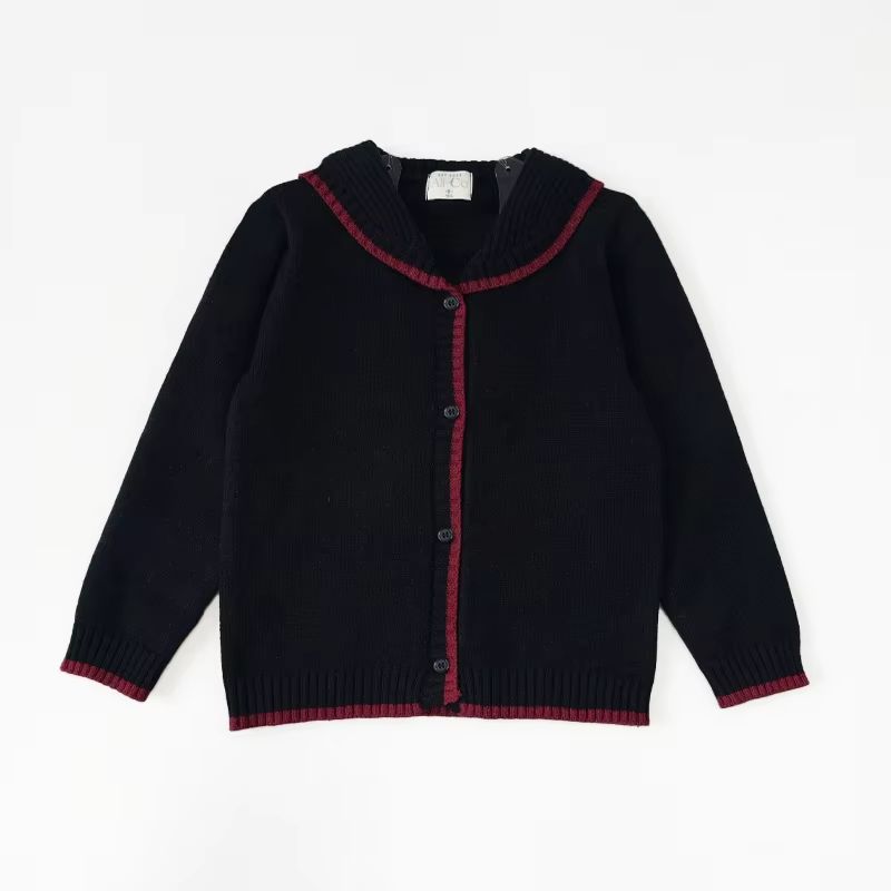 Heritage Weave Black Sailor Cardigan – Ali & Co AW26