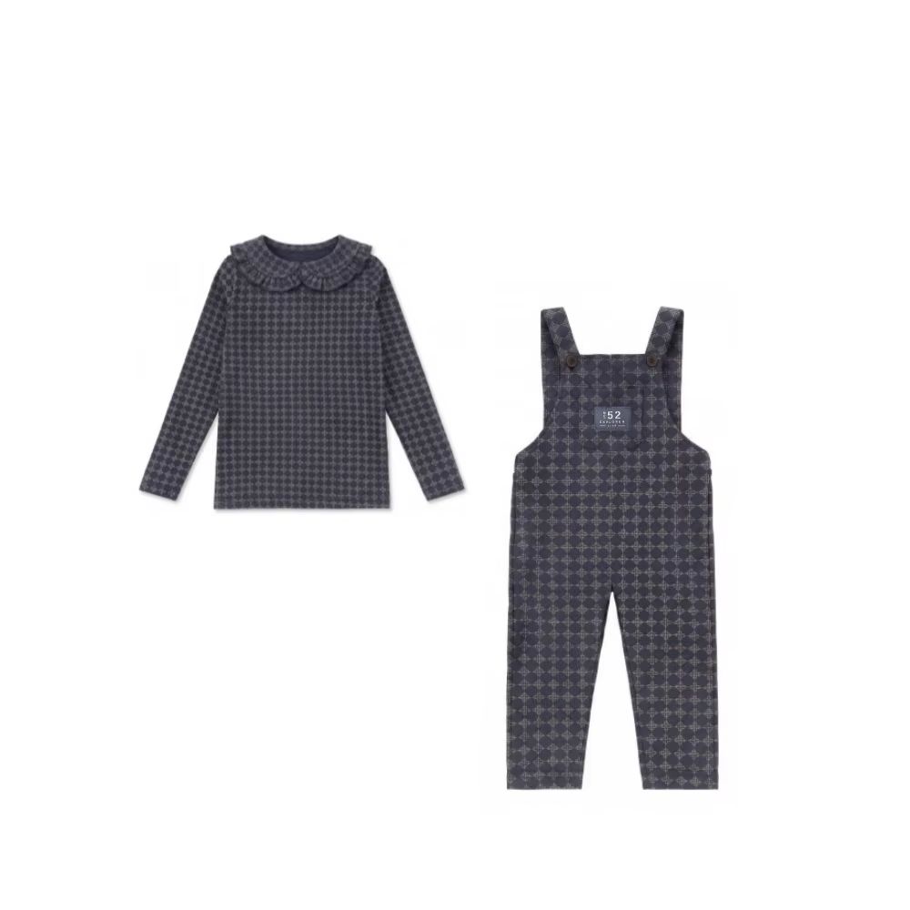 Navy Blue Corduroy – Baby Girl Jersey Set – Ali Picks AW26