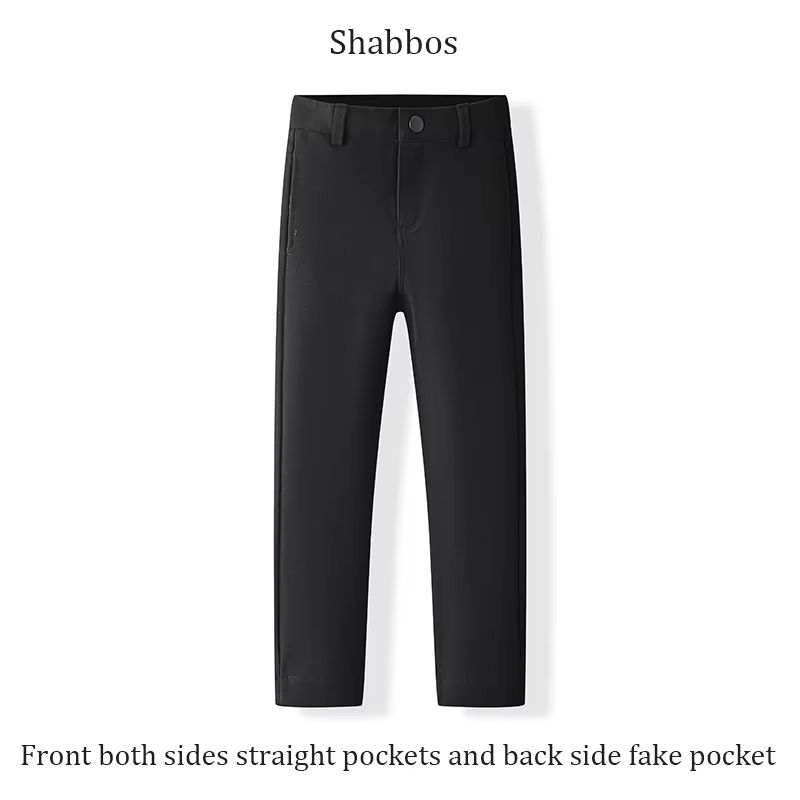 Black & Navy Stretch Trousers – Black Shabbos – Ali Affordable AW26