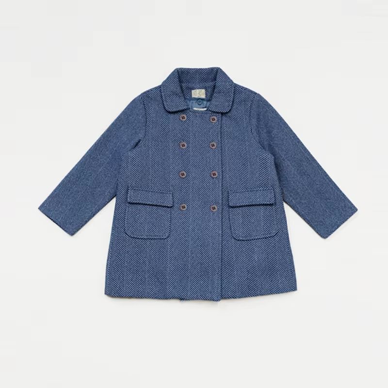 Shabbos Coats – Double Breasted Blue – Ali & Co AW26
