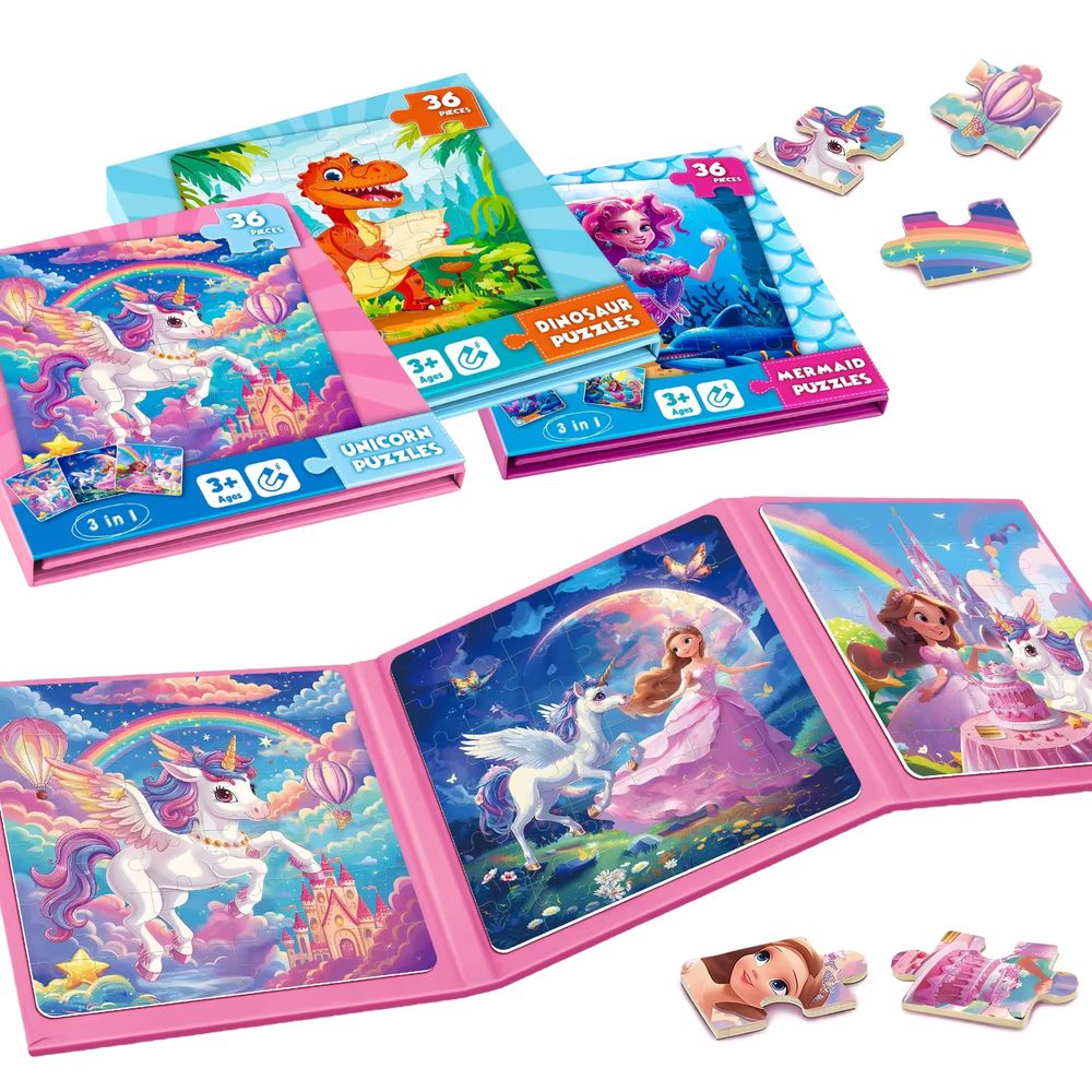 Magnetic Unicorn Puzzle – Mermaid