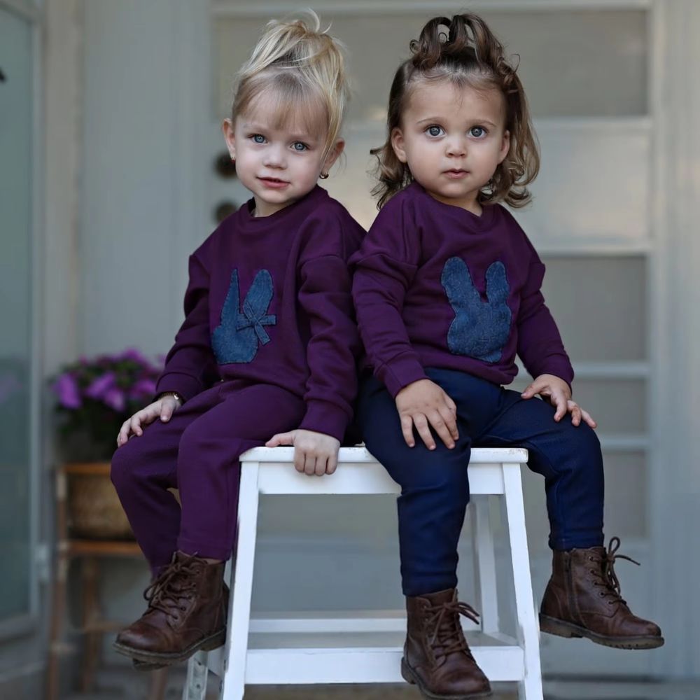 Denim Collar Collection – Girls Sweatshirt
