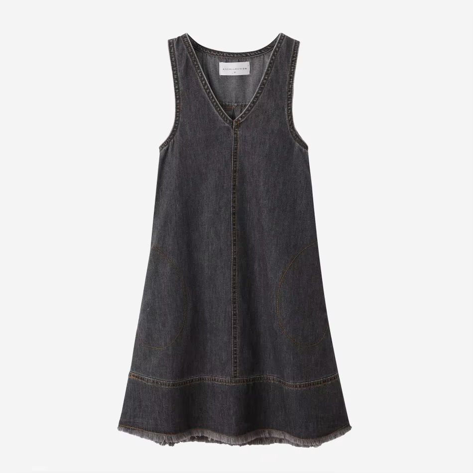 Black Denim Collection – V-Dress