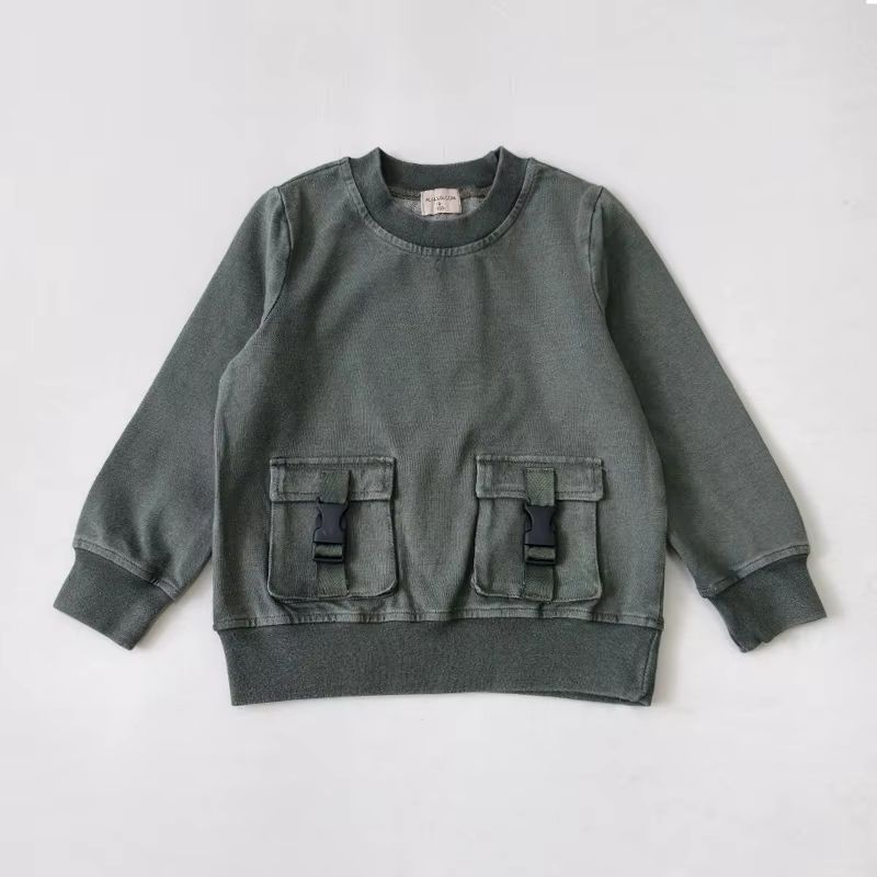 Rustic Olive Collection – Boys Denim Top