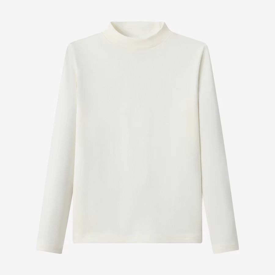 Grey Denim Collection – Cream Mockneck