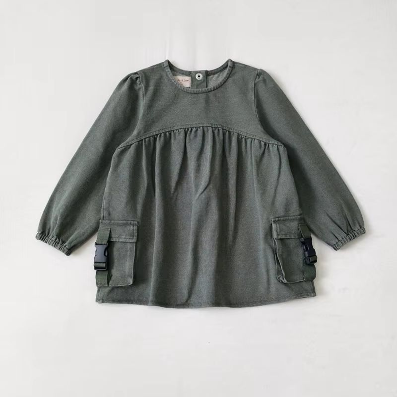 Rustic Olive Collection – Green Denim Skirt