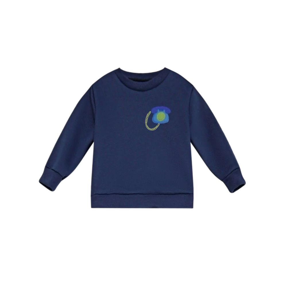 Telephone Print Collection – Baby Boy Sweatshirt – Barcali AW26